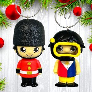 Lot of 2 Ryans World 2" ONE OF A KIND‎ Christmas Tree Ornaments